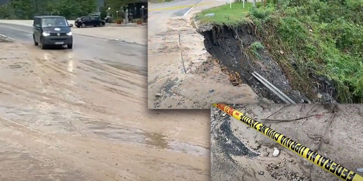 Nova uzbuna u Jablanici! Pokrenulo se novo klizište i to na samoj magistrali (VIDEO)