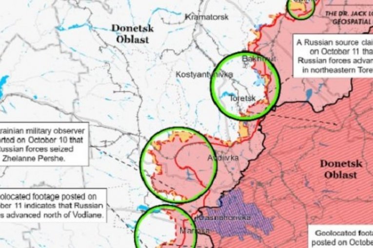 OBJAVLJENE NOVE RATNE MAPE: Rusi bili blizu osvajanja Pokrovska, a posle jednog sukoba