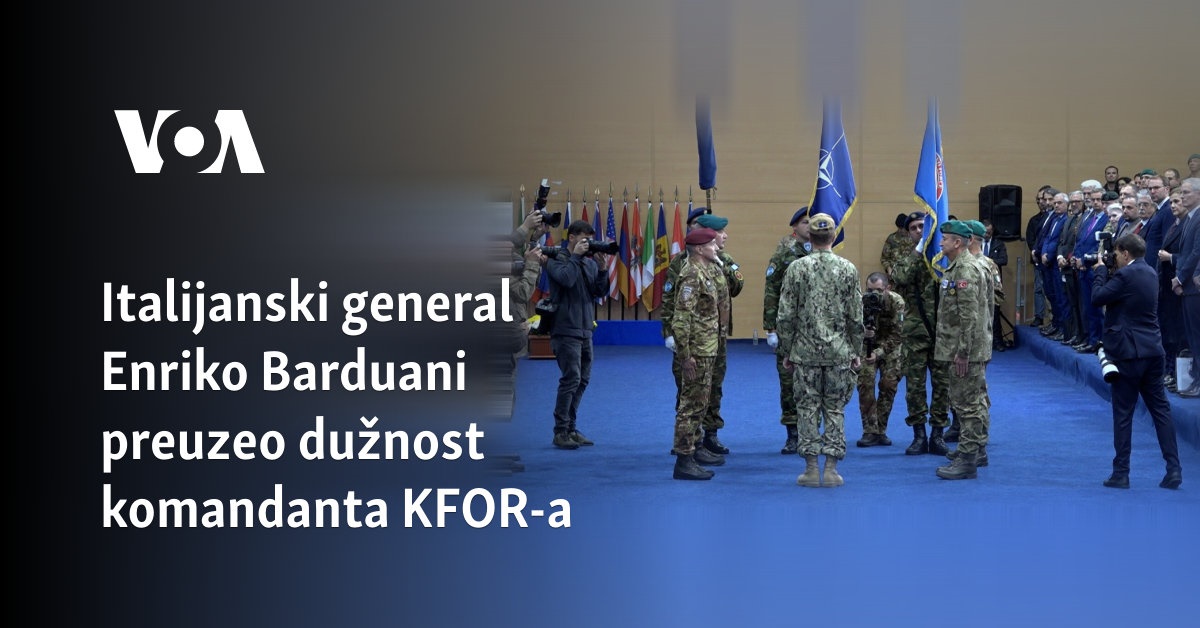 Italijanski general Enriko Barduani preuzeo dužnost komandanta KFOR-a