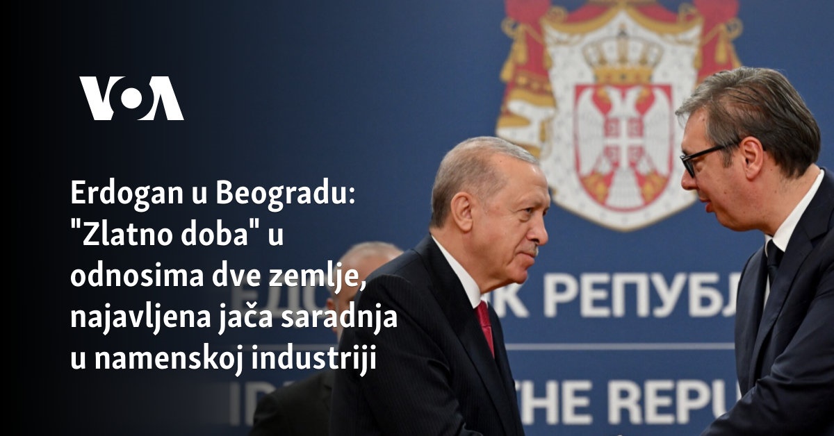 „Zlatno doba“ u odnosima dve zemlje, najavljena jača saradnja u namenskoj industriji