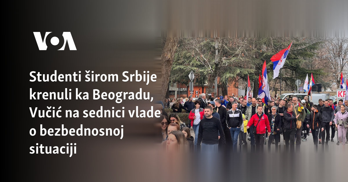 Studenti širom Srbije krenuli ka Beogradu, Vučić na sednici vlade o bezbednosnoj situaciji